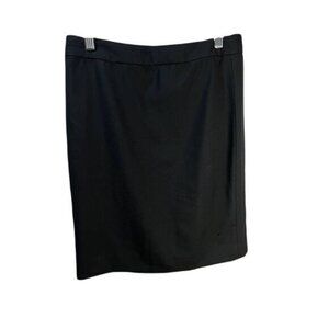 Banana Republic Womens Black Pencil Skirt 2P Polyester Blend With Back Zipper Cl